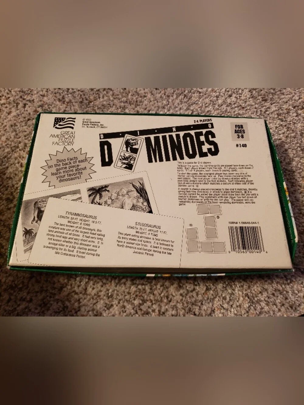 Dinosaur Dominoes Extra Thick Ages 3-8